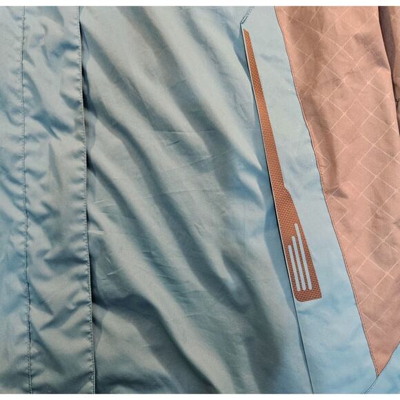 Outdoor Diamond Candy Women's XL Waterproof Breathable Teal & Gray Rain Jacket - Picture 10 of 16